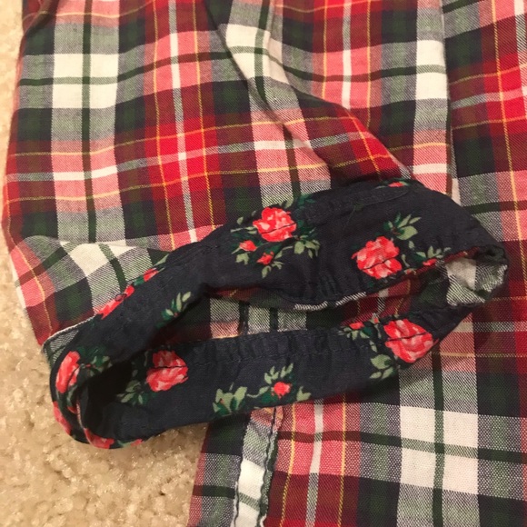 Vintage! A&F button down plaid peplum shirt - Picture 5 of 5
